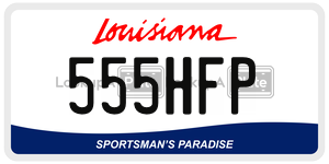 555HFP  license plate in LA