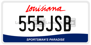 555JSB  license plate in LA