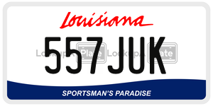 557JUK  license plate in LA