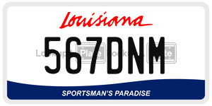 567DNM  license plate in LA