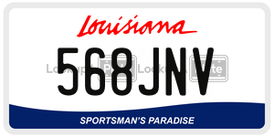 568JNV  license plate in LA
