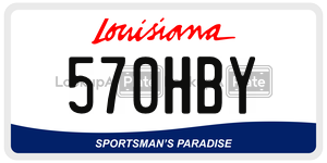 570HBY  license plate in LA