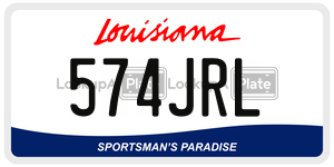 574JRL  license plate in LA