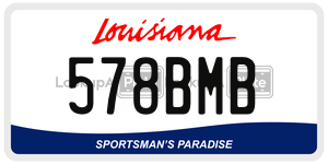 578BMB  license plate in LA