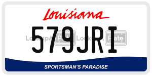 579JRI  license plate in LA