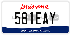 581EAY  license plate in LA