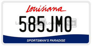 585JMO  license plate in LA