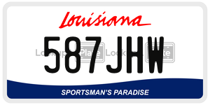 587JHW  license plate in LA