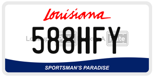 588HFY  license plate in LA
