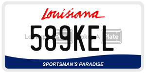 589KEL  license plate in LA