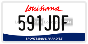 591JDF  license plate in LA