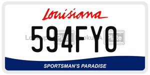 594FYO  license plate in LA