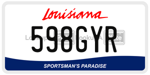 598GYR  license plate in LA