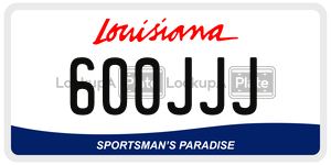 600JJJ  license plate in LA