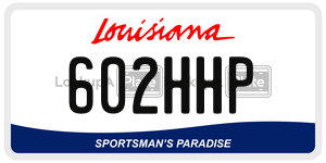 602HHP  license plate in LA