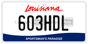 603HDL  license plate in LA