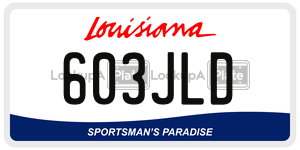603JLD  license plate in LA