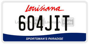 604JIT  license plate in LA