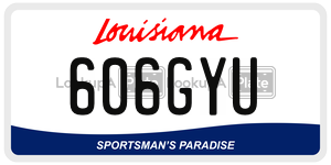 606GYU  license plate in LA