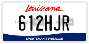 612HJR  license plate in LA