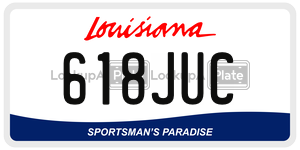618JUC  license plate in LA