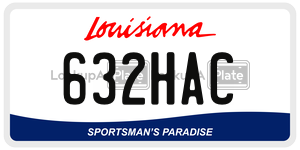 632HAC  license plate in LA