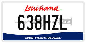 638HZL  license plate in LA