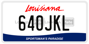 640JKL  license plate in LA