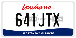 641JTX  license plate in LA