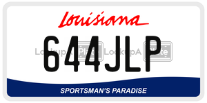644JLP  license plate in LA