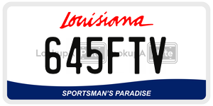 645FTV  license plate in LA
