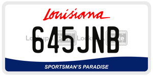 645JNB  license plate in LA