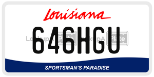 646HGU  license plate in LA