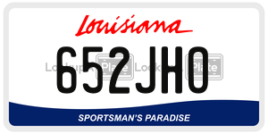 652JHO  license plate in LA
