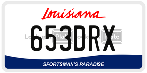 653DRX  license plate in LA