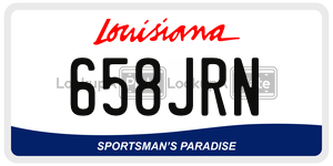 658JRN  license plate in LA