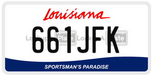 661JFK  license plate in LA