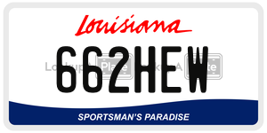 662HEW  license plate in LA