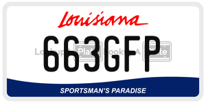 663GFP  license plate in LA