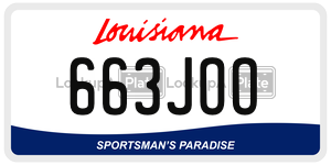 663JOO  license plate in LA