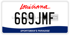 669JMF  license plate in LA