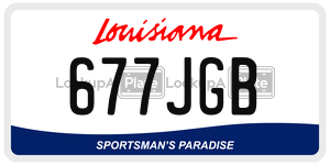 677JGB  license plate in LA
