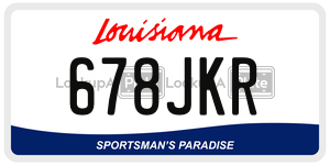 678JKR  license plate in LA