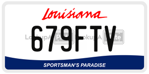 679FTV license plate in Louisiana
