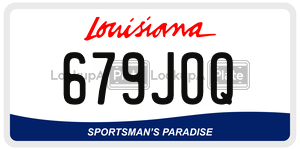 679JOQ  license plate in LA