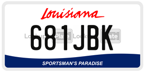 681JBK  license plate in LA