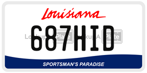 687HID  license plate in LA