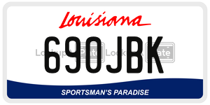690JBK  license plate in LA