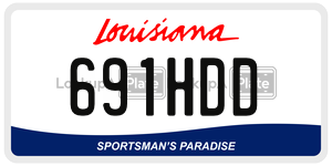 691HDD  license plate in LA