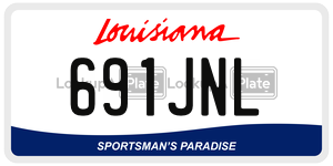 691JNL  license plate in LA